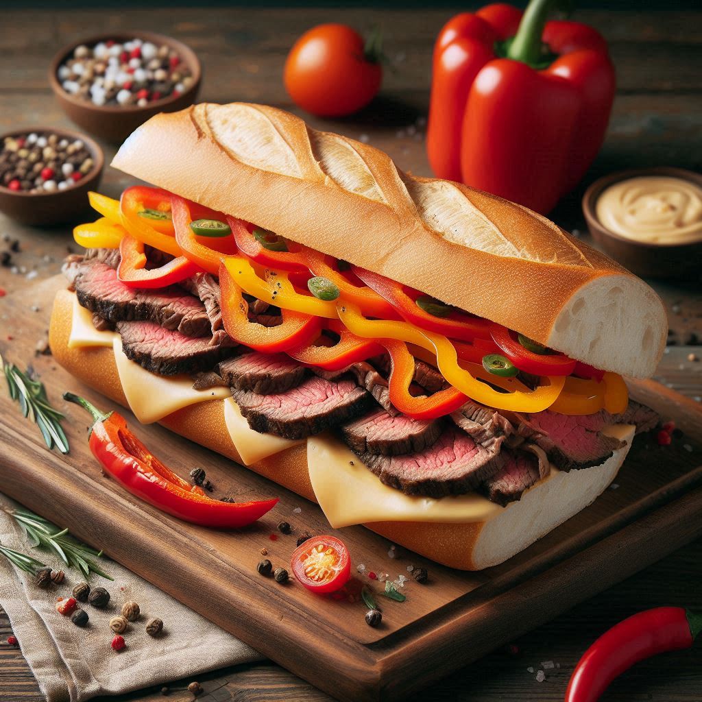 Steak Sandwich with Peppers